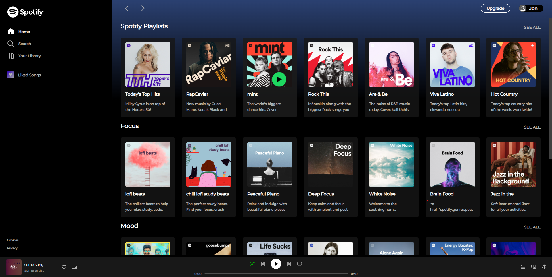 Online Music Player