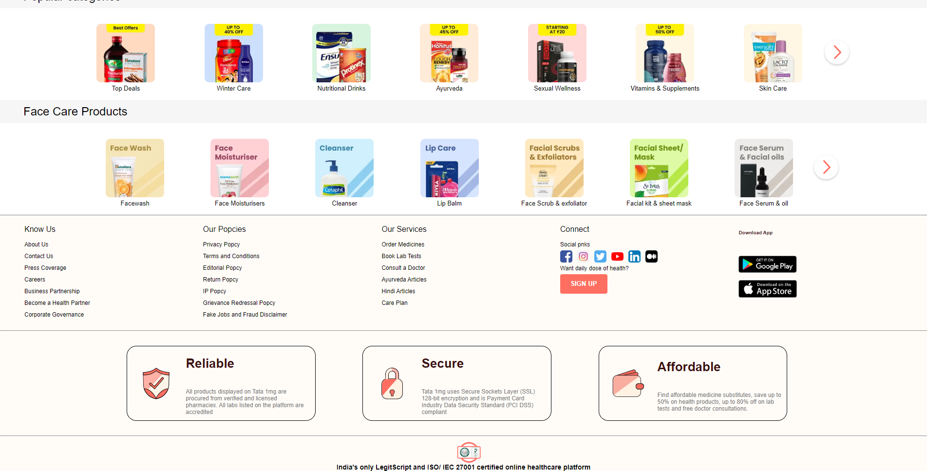 Online pharmacy snapshot